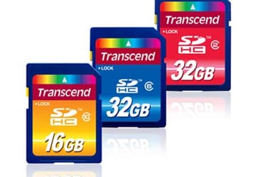 Transcend представила карты памяти SDHC трех скоростных классов объемом до 32 ГБ